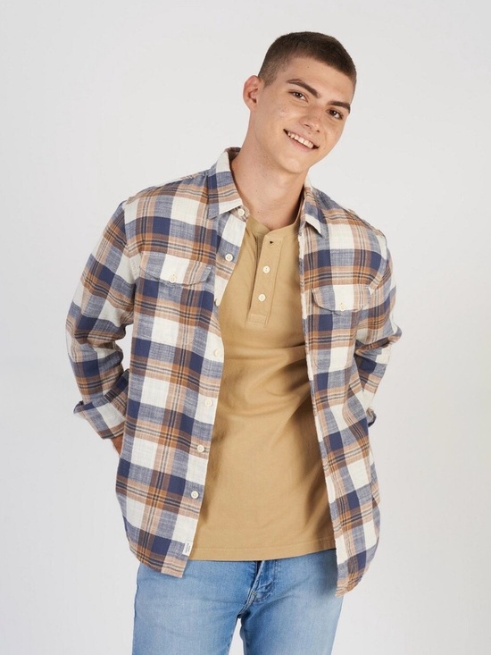 American Eagle Outfitters Other - American Eagle Men's Flannel Shirt Khaki Super Soft Flannel Plaid Button Down S